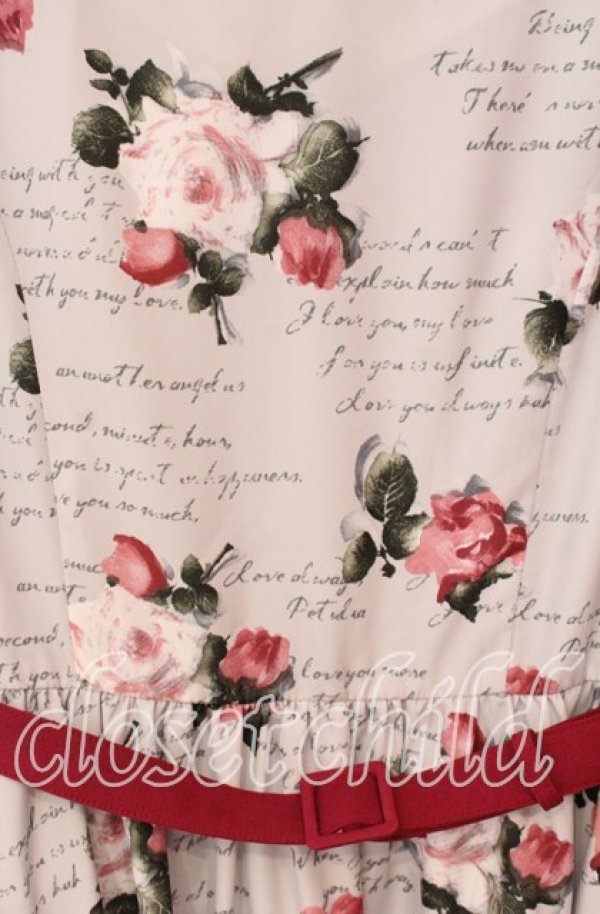 画像2: an another angelus / ローズ総柄ジャンパースカート F グレー O-25-10-30-039-CA-OP-OW-OS (2)