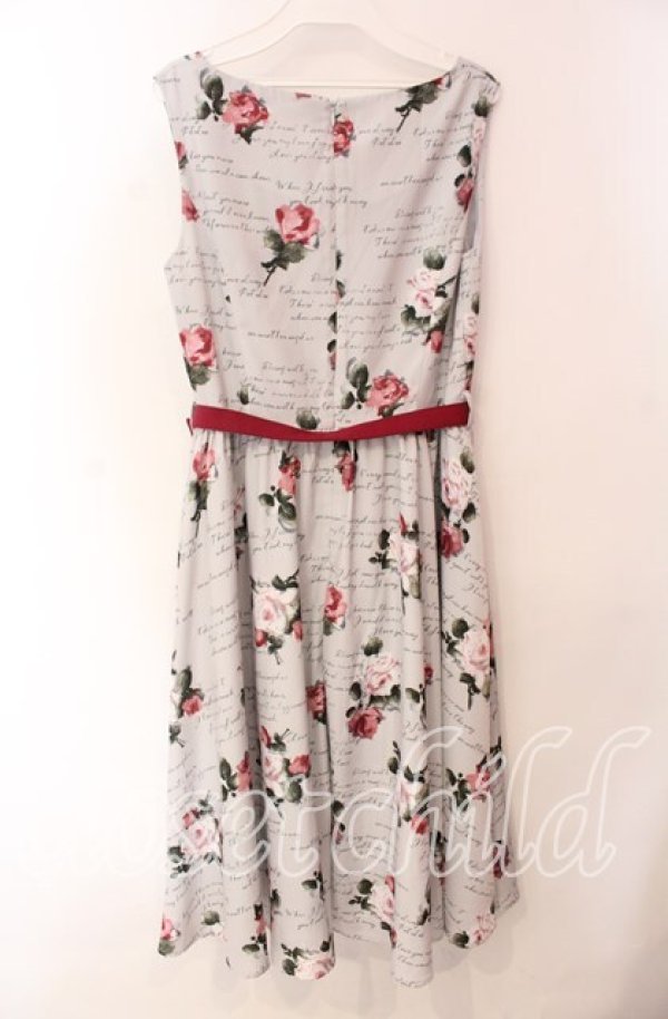 画像3: an another angelus / ローズ総柄ジャンパースカート F グレー O-25-10-30-039-CA-OP-OW-OS (3)