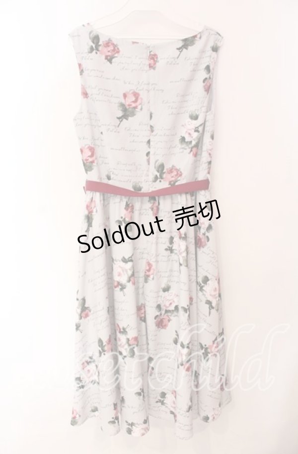 画像3: an another angelus / ローズ総柄ジャンパースカート F グレー O-25-10-30-039-CA-OP-OW-ZT1113X (3)