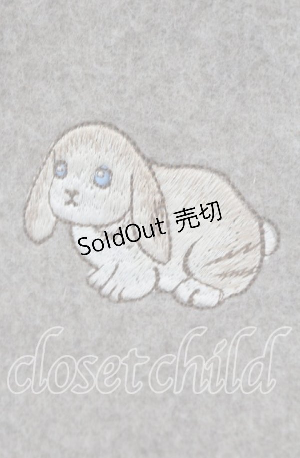 画像3: Franche Lippee / うさぎ刺繍コート M ベージュ O-25-10-30-041-LO-CO-OW-OS (3)