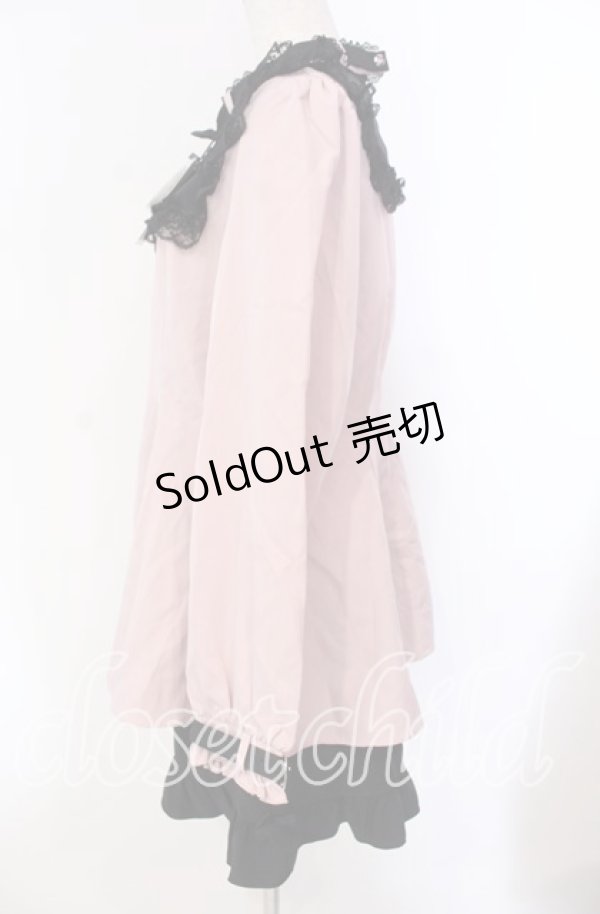 画像3: DearMyLove / ハートチョーカーヨークセットアップ 3L ピンク×クロ O-25-10-30-004-EL-OP-OW-OS (3)