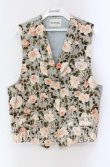 画像1: INGEBORG / エミリーローズ柄ベスト  ミントグリーン O-25-10-30-042-LO-TO-OW-ZT446 (1)