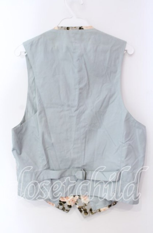 画像3: INGEBORG / エミリーローズ柄ベスト  ミントグリーン O-25-10-30-042-LO-TO-OW-ZT446 (3)