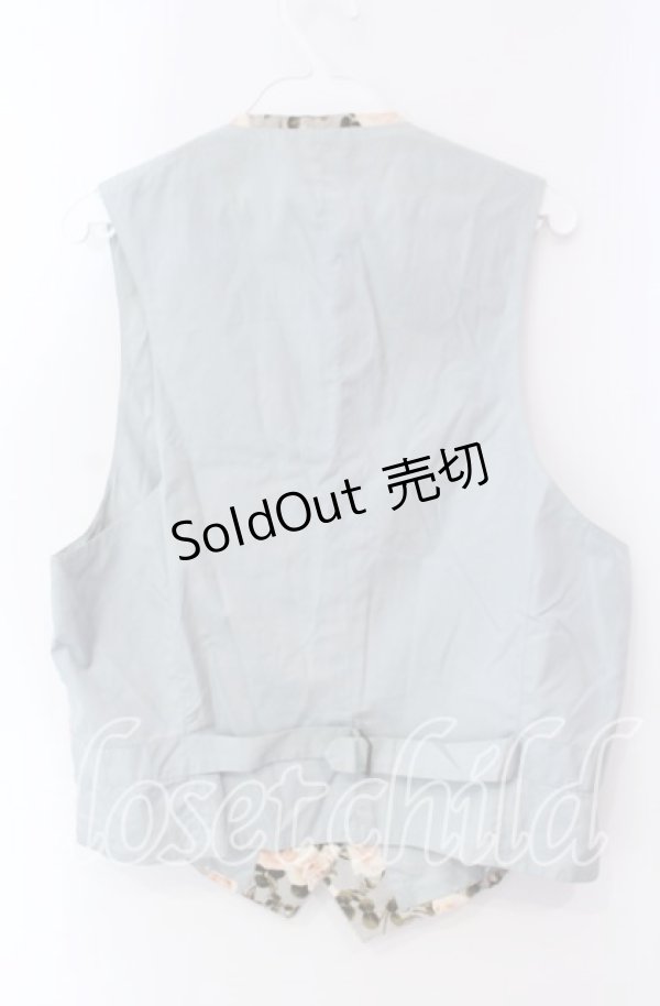 画像3: 【SALE】INGEBORG / エミリーローズ柄ベスト  ミントグリーン O-25-10-30-042-LO-TO-OW-ZT446 (3)