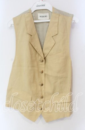 画像: INGEBORG / リネンベスト  カーキイエロー O-25-10-30-043-LO-TO-OW-OS