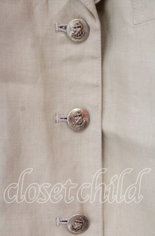 画像2: INGEBORG / リネンベスト  カーキイエロー O-25-10-30-043-LO-TO-OW-ZI (2)