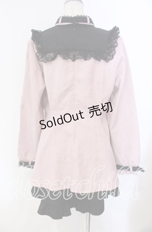 画像4: DearMyLove / ハートチョーカーヨークセットアップ 3L ピンク×クロ O-25-10-30-004-EL-OP-OW-OS (4)