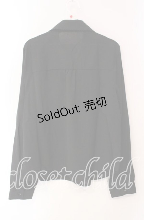 画像3: Dear My Love Rose / フリルシャツブラウス LL クロ O-25-10-30-054-LO-BL-OW-OS (3)