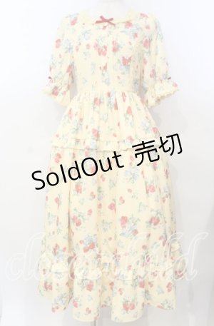 画像: 【SALE】axes femme Kawaii / クラシックベリーワンピース M イエロー O-25-10-30-1004-AX-OP-OW-ZT210