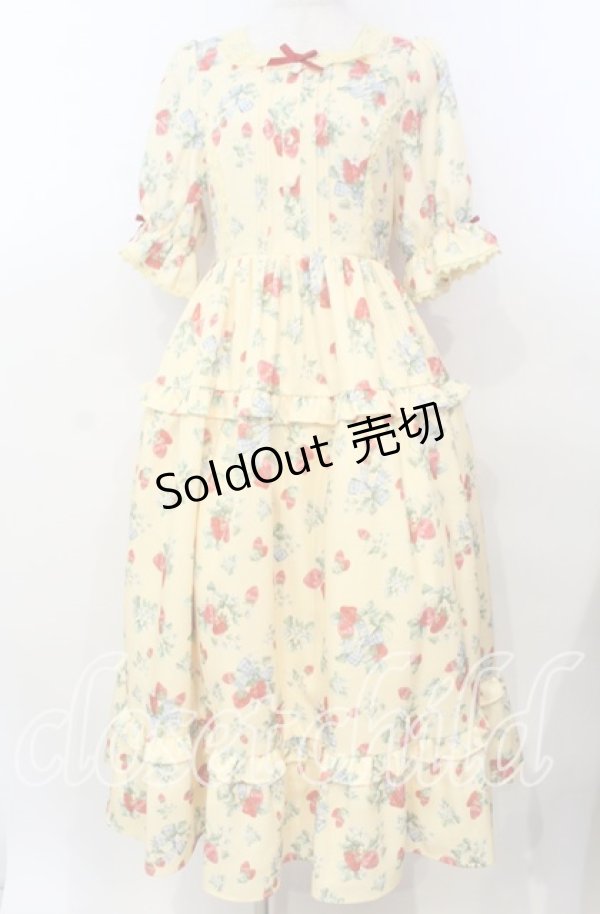 画像1: 【SALE】axes femme Kawaii / クラシックベリーワンピース M イエロー O-25-10-30-1004-AX-OP-OW-ZT210 (1)