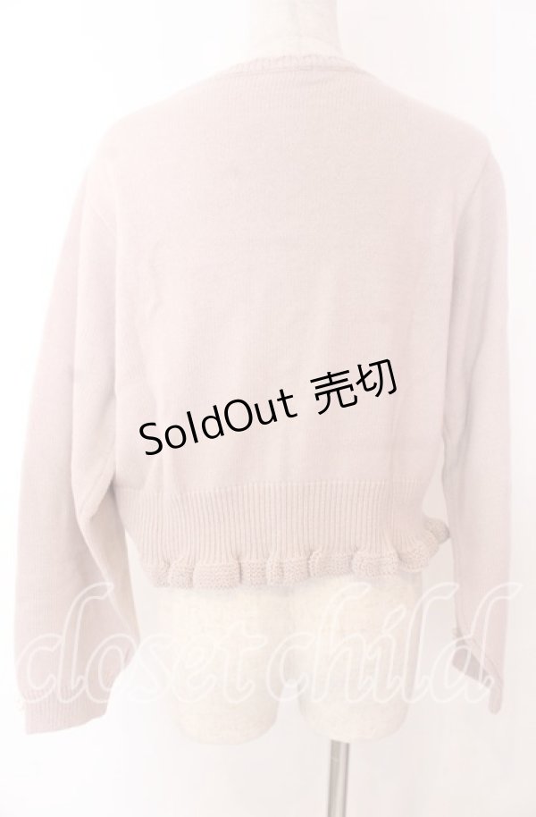 画像2: axes femme / レースアップニットプルオーバー F ピンク O-25-10-30-1041-AX-TO-OW-OS (2)