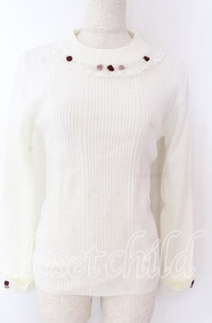 画像: axes femme / バラボトルネックニット F シロ O-25-10-30-1042-AX-TO-OW-OS