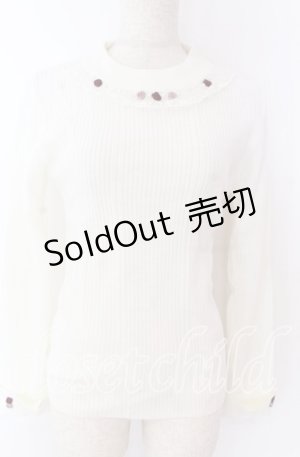 画像: axes femme / バラボトルネックニット F シロ O-25-10-30-1042-AX-TO-OW-OS