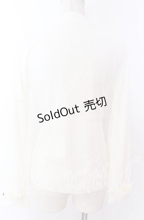 画像3: axes femme / バラボトルネックニット F シロ O-25-10-30-1042-AX-TO-OW-OS (3)