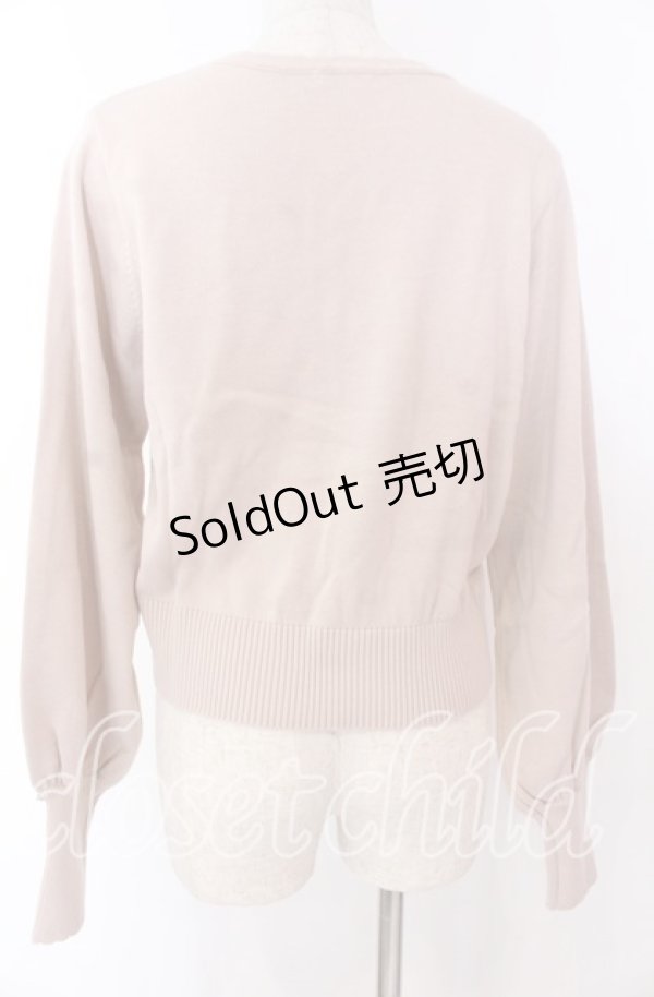 画像2: axes femme / フラワーガーデン刺繍カーディガン F ピンク O-25-10-30-1043-AX-TO-OW-OS (2)