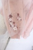 画像3: axes femme / サクラ刺繍チュール袖カーディガン F ピンク O-25-10-30-1047-AX-TO-OW-OS (3)
