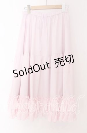 画像: axes femme kawaii / ミディフリルペチスカート M ピンク O-25-10-30-1049-AX-SK-OW-OS