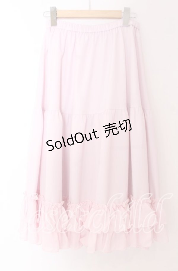 画像2: axes femme kawaii / ミディフリルペチスカート M ピンク O-25-10-30-1049-AX-SK-OW-OS (2)
