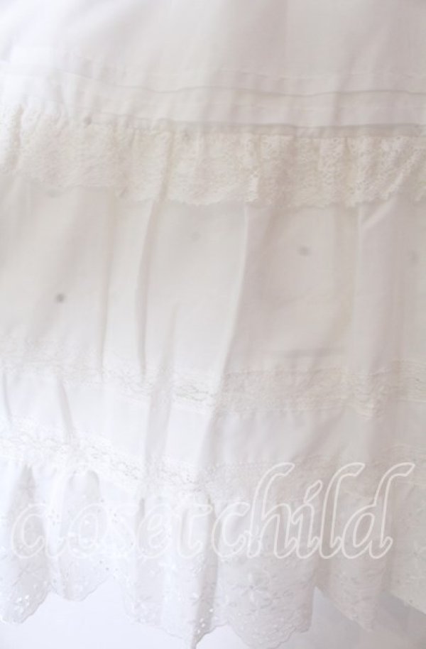 画像2: axes femme / コットンフレアロングスカート F シロ O-25-10-30-1054-AX-SK-OW-OS (2)