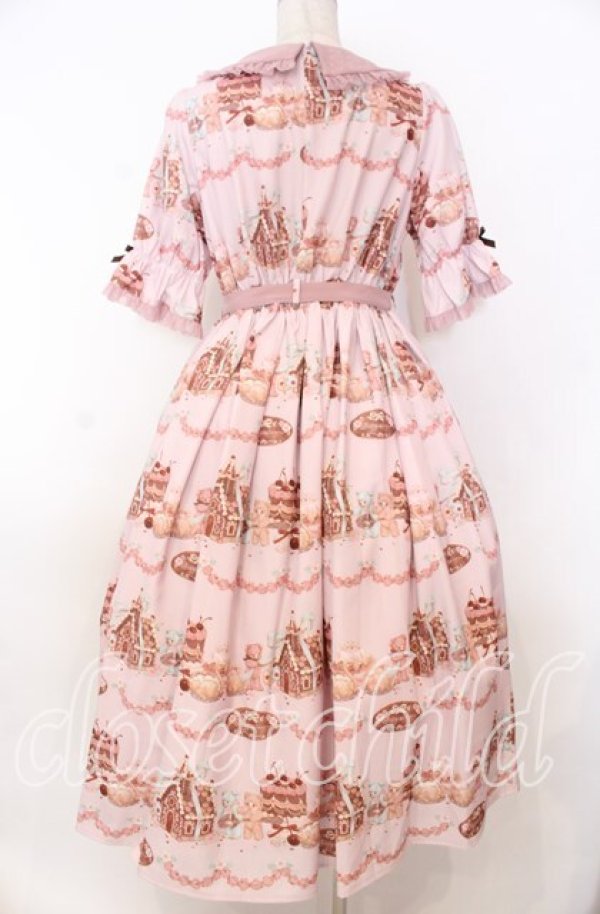 画像3: axes femme kawaii / お菓子の家柄ワンピース M ピンク O-25-10-30-1005-AX-BL-OW-OS (3)