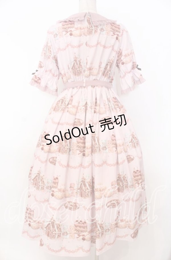 画像3: axes femme kawaii / お菓子の家柄ワンピース M ピンク O-25-10-30-1005-AX-BL-OW-OS (3)