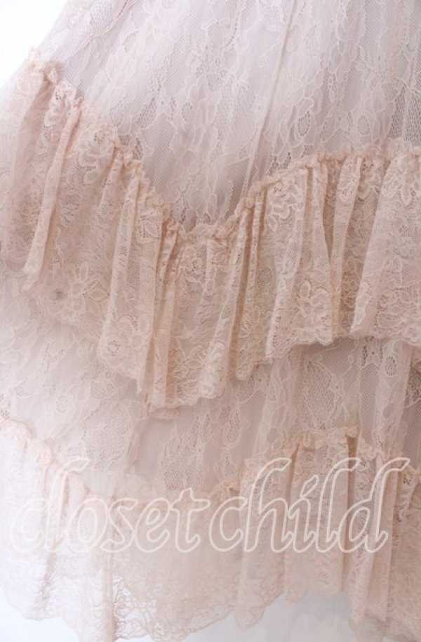 画像2: axes femme / フリルレースイレヘムスカート F ピンク O-25-10-30-1057-AX-SK-OW-OS (2)