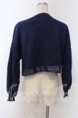 画像2: Amavel / Message Embroidery カーディガン  ネイビー O-25-10-30-1068-CA-TO-IG-OS (2)