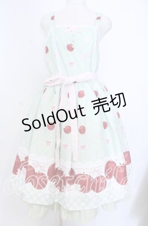 画像: Chalmiere / スウィーティアップルジャンパースカート M グリーン O-25-10-30-1007-LO-OP-OW-OS