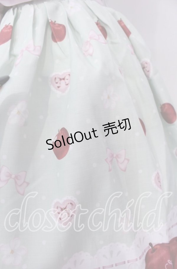 画像2: Chalmiere / スウィーティアップルジャンパースカート M グリーン O-25-10-30-1007-LO-OP-OW-OS (2)