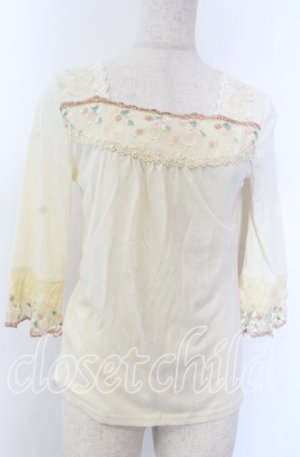 画像: axes femme / カラーレースインナーPO  アイボリー O-25-10-30-1083-AX-TO-IG-OS