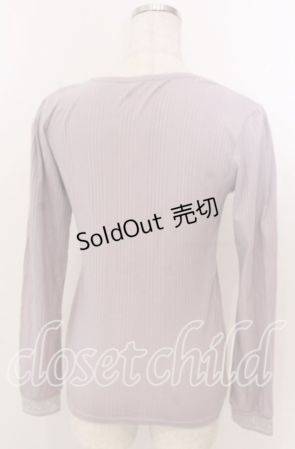 画像3: axes femme / スクエアレースお花付インナー M ラベンダー O-25-10-30-1088-AX-TO-IG-OS (3)