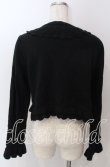 画像2: axes femme / コットンレース透かし編みボレロ M クロ O-25-10-30-1096-AX-TO-IG-OS (2)