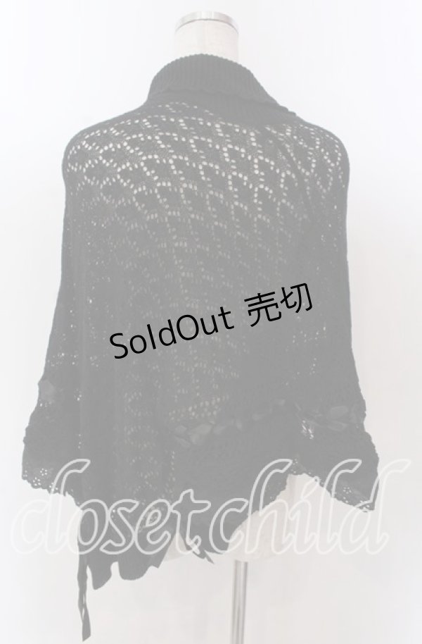 画像2: axes femme / フリルニットボレロ F クロ O-25-10-30-1097-AX-TO-IG-OS (2)