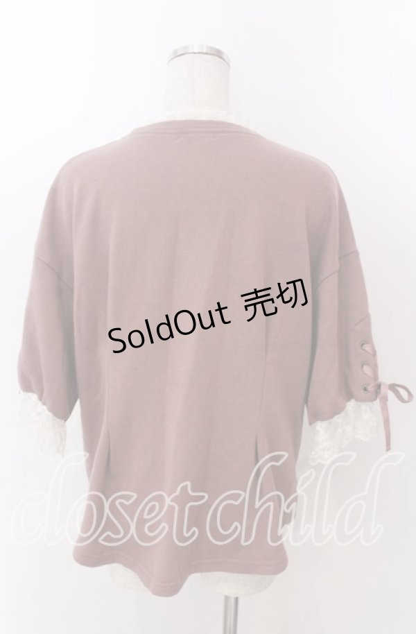 画像2: axes femme / チュールネックスウェット M ピンク O-25-10-30-1101-AX-TO-IG-OS (2)