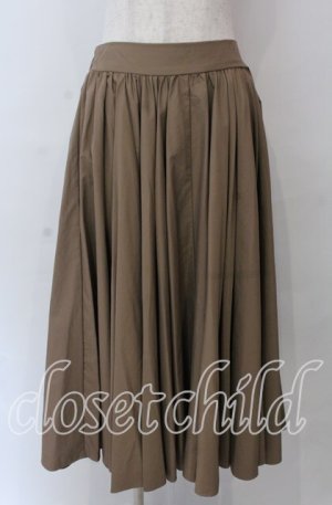 画像: axes femme / フレアーロングスカート  ブラウン O-25-10-30-1112-AX-SK-IG-OS