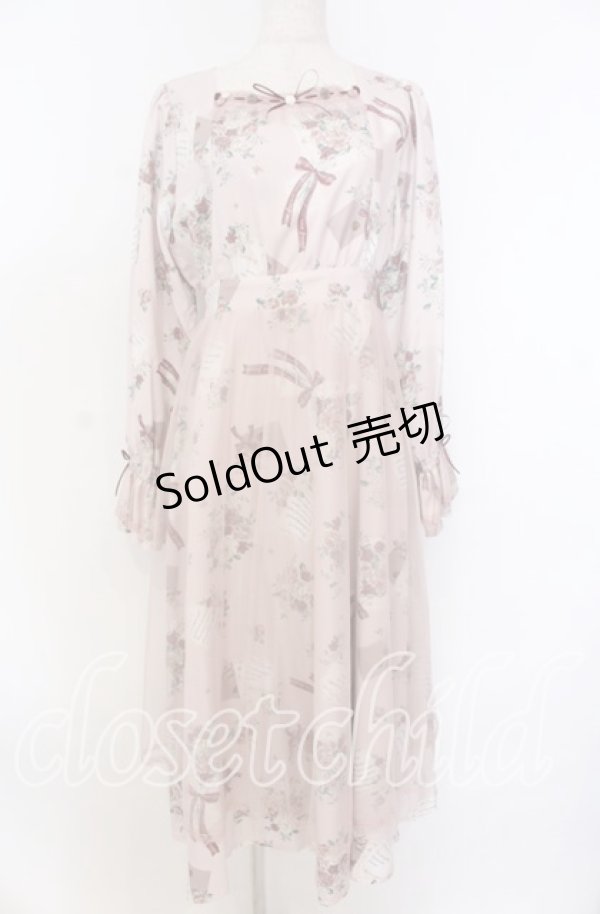 画像1: axes femme / ローズアンダヴィタシオンワンピース F ピンク O-25-10-30-1017-AX-OP-OW-OS (1)