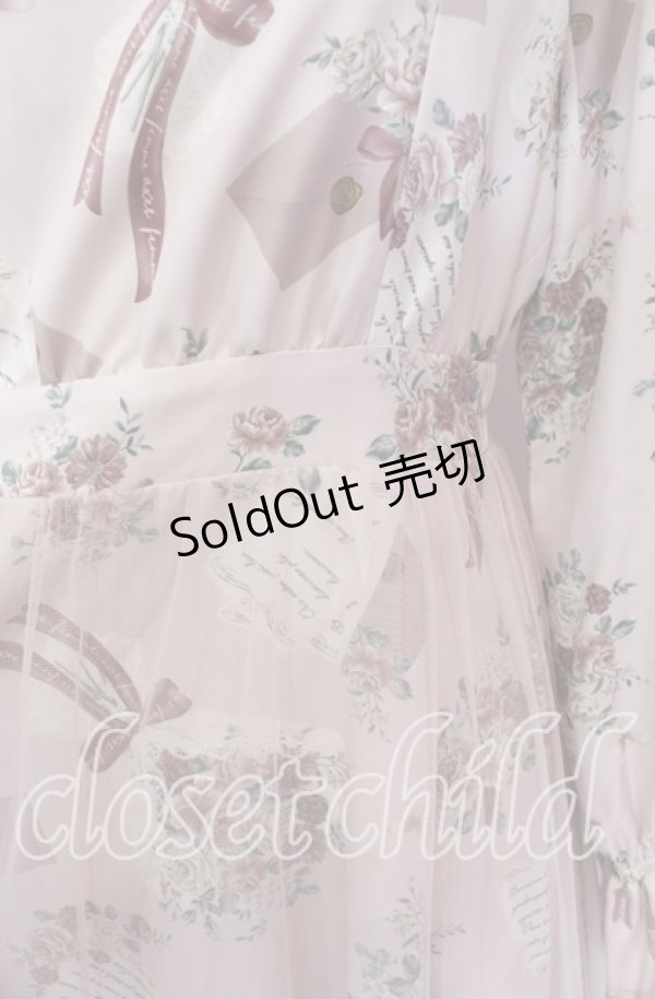 画像2: axes femme / ローズアンダヴィタシオンワンピース F ピンク O-25-10-30-1017-AX-OP-OW-OS (2)