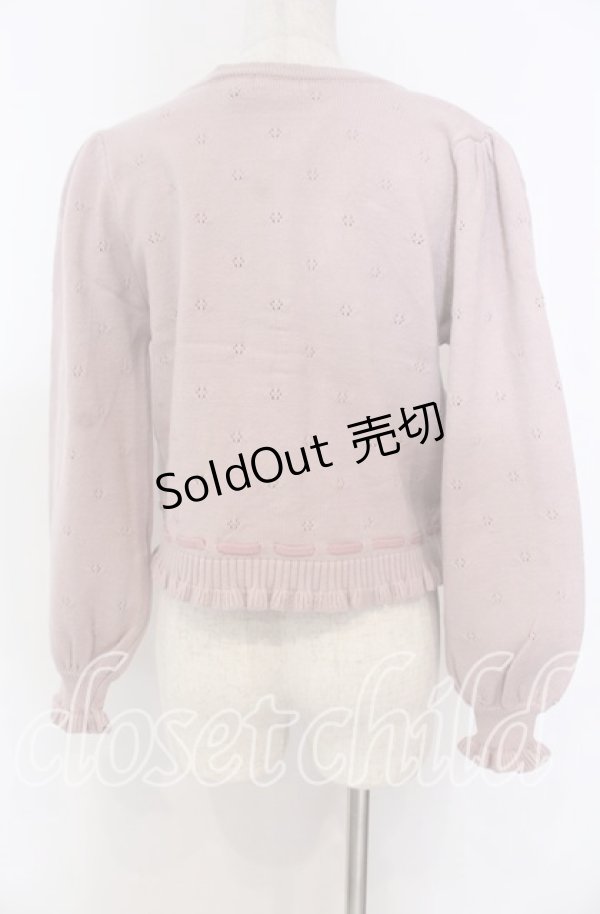 画像2: axes femme kawaii / Rosy Bearニットカーデ M ピンク O-25-10-30-1020-AX-TO-OW-OS (2)