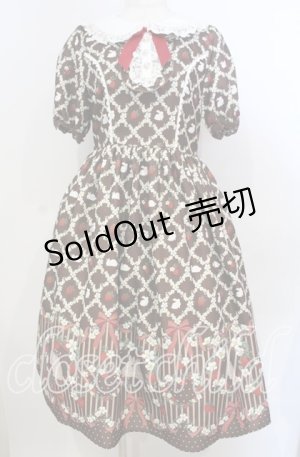 画像: axes femme kawaii / ベリーフィールズワンピース M ブラウン O-25-10-30-1003-AX-OP-OW-OS