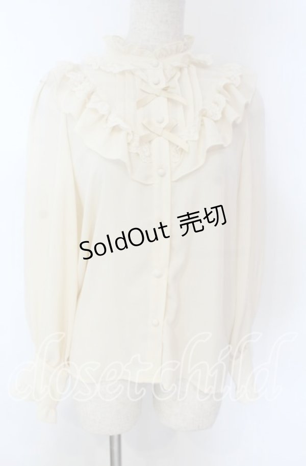 画像1: axes femme kawaii / クラシカルドールブラウス M アイボリー O-25-10-30-1024-AX-BL-OW-OS (1)