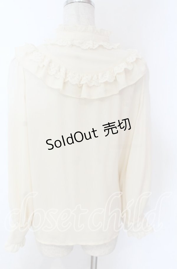 画像2: axes femme kawaii / クラシカルドールブラウス M アイボリー O-25-10-30-1024-AX-BL-OW-OS (2)