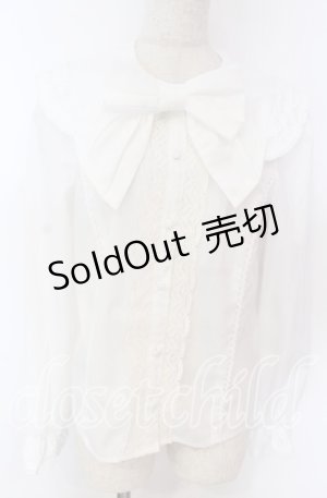 画像: axes femme kawaii / フラット衿ブラウス M シロ O-25-10-30-1030-AX-BL-OW-OS