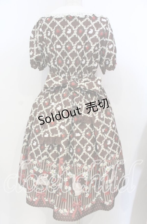 画像4: axes femme kawaii / ベリーフィールズワンピース M ブラウン O-25-10-30-1003-AX-OP-OW-OS (4)