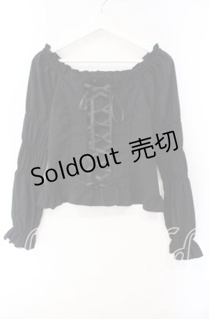 画像: axes femme / グレースブラウス  クロ O-25-10-30-059-AX-BL-IG-OS