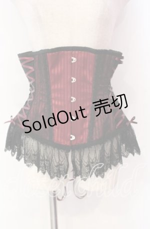 画像: abilletage / サイドレースアップストライプコルセット 5 ワイン O-25-10-30-006-GO-TO-OW-OS