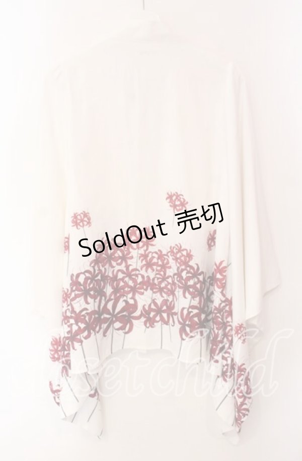 画像4: axes femme / 彼岸花羽織  シロ×アカ O-25-10-30-063-AX-TO-IG-OS (4)