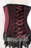 画像3: abilletage / サイドレースアップストライプコルセット 5 ワイン O-25-10-30-006-GO-TO-OW-OS (3)