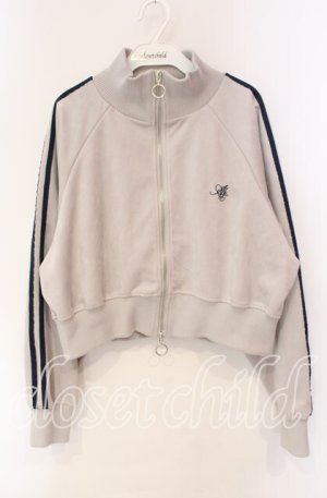 画像: axes femme / カットスエードトラックジャケット  グレー O-25-10-30-068-AX-JA-IG-OS