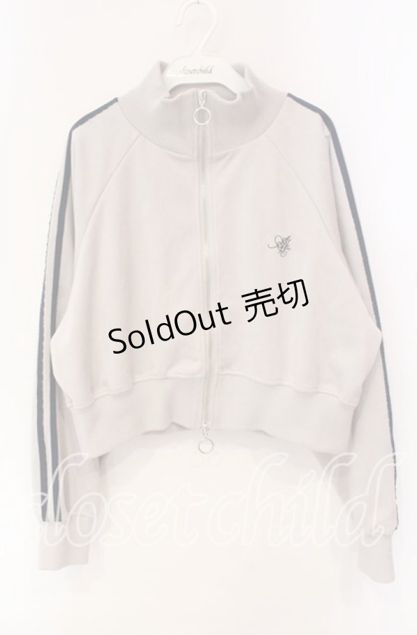 画像1: axes femme / カットスエードトラックジャケット  グレー O-25-10-30-068-AX-JA-IG-OS (1)