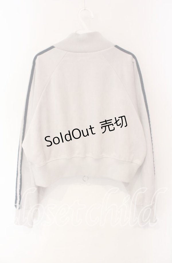 画像3: axes femme / カットスエードトラックジャケット  グレー O-25-10-30-068-AX-JA-IG-OS (3)